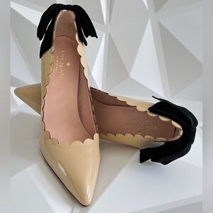 Kate Spade Emana Heels Blush Pale Patent Leather Size:7.5